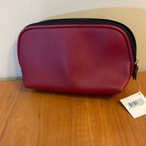 Travel cosmetic bag with mini mesh inner bag for smaller items